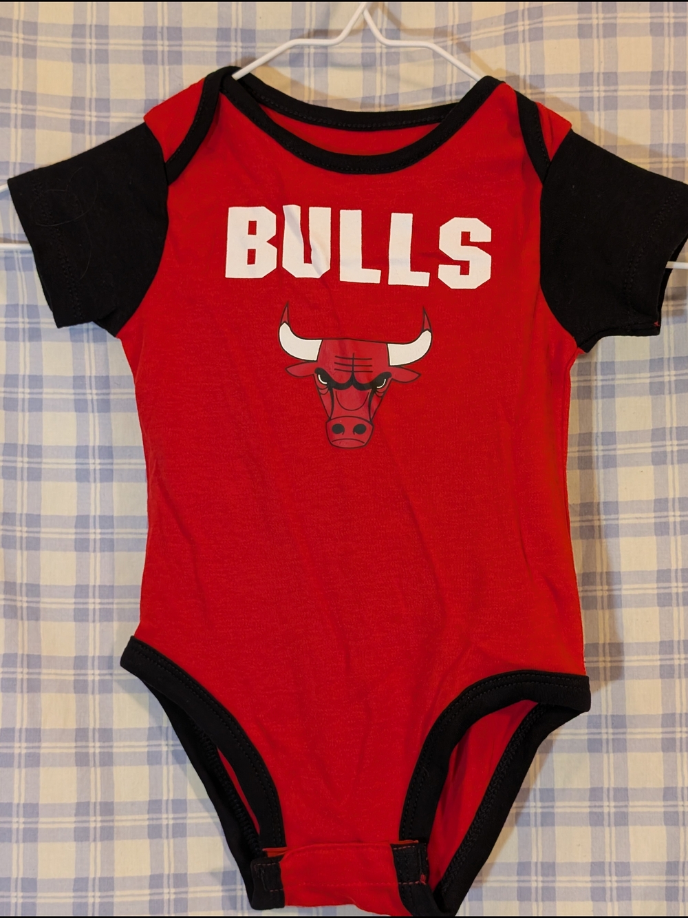 NBA Red and Black "Bulls" Infant One-Piece Bodysuit